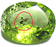 Péridot à Inclusions Péridot à Inclusions
