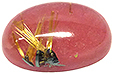 Quartz Rutile sur Rhodonite Quartz Rutile sur Rhodonite