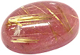 Quartz Rutile sur Rhodonite Quartz Rutile sur Rhodonite