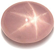 Saphir rose étoilé Saphir rose étoilé