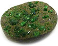 Grenat Uvarovite Grenat Uvarovite