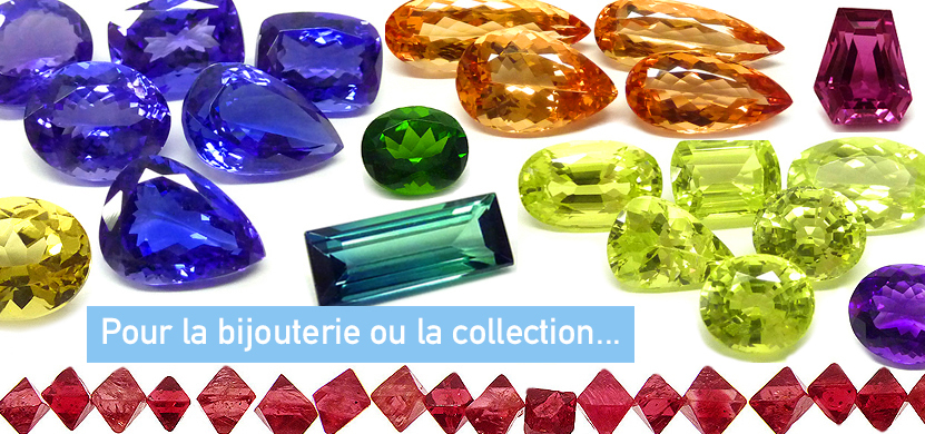 achat vente - choix de pierres precieuses de toutes couleurs