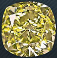 diamant jaune pale naturel
