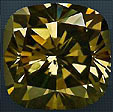 diamant olive-brun naturel