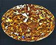 diamant orange-brun clair