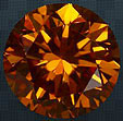 diamant orange naturel