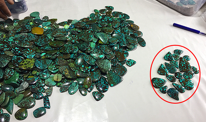 s�lection turquoises