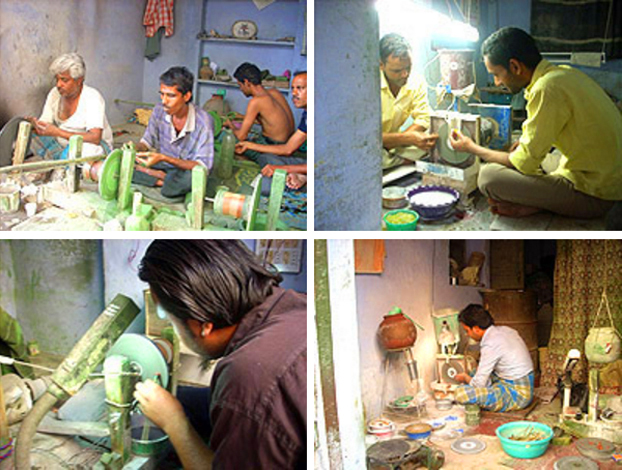 lapidaires à Jaipur Inde