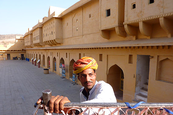 elephant et cornac Jaipur