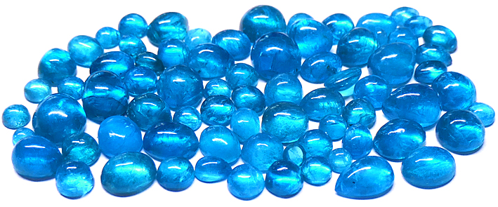 apatite bleu neon de Madagascar
