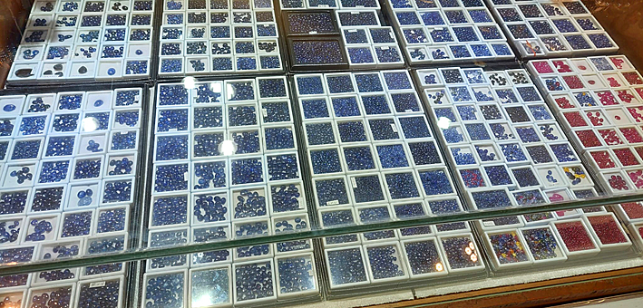 saphir bleu par diffusion