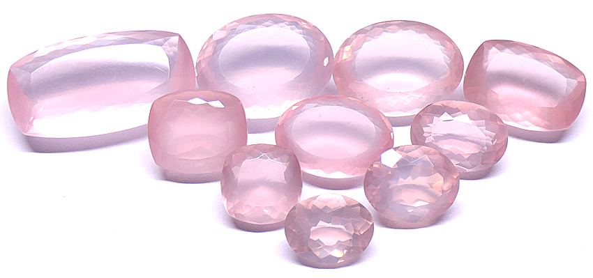 quartz rose taillŽ ˆ facettes