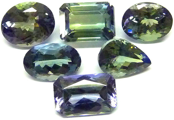 tanzanite bicolore naturelle tanzanie