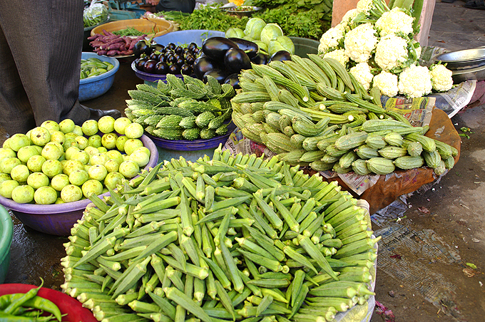 marché aux légumes jaipur