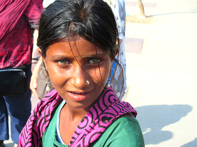 portrait fille indienne jaipur