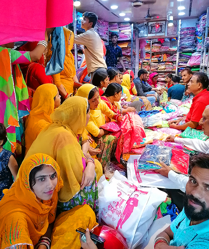 achat de tissus jaipur inde