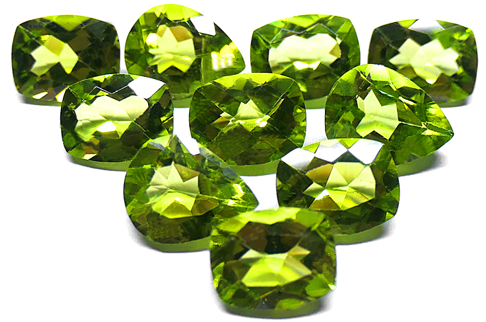 gros peridots facettes
