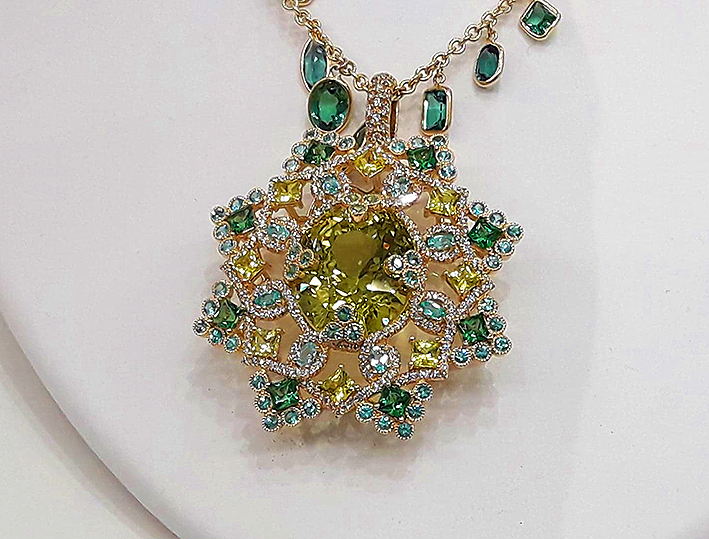 pendentif chrysoberyl 20 carats