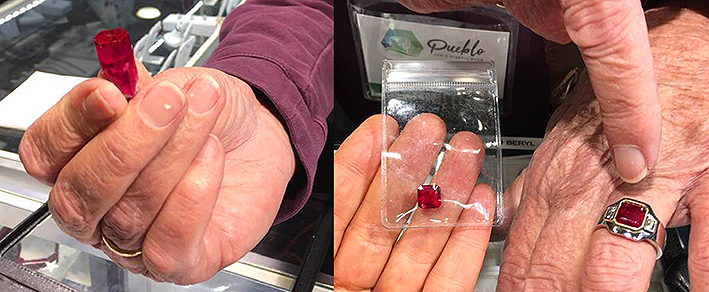 cristal beryl rouge bixbite