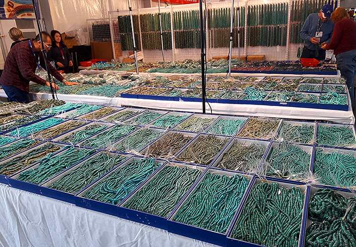 fils de turquoise traitee