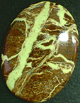 Chrysoprase sur matrice