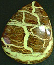 Chrysoprase sur matrice