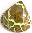 Chrysoprase sur matrice