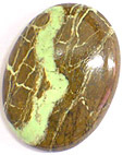 Chrysoprase sur matrice