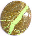 Chrysoprase sur matrice