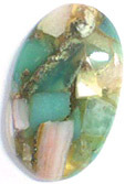 Chrysoprase & Opale amalgam�es