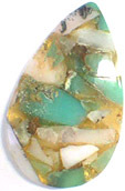 Chrysoprase & Opale amalgam�es