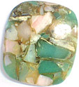 Chrysoprase & Opale amalgam�es