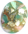 Chrysoprase & Opale amalgam�es