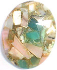 Chrysoprase & Opale amalgam�es
