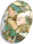 Chrysoprase & Opale amalgam�es