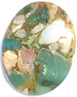 Chrysoprase & Opale amalgam�es