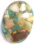 Chrysoprase & Opale amalgam�es