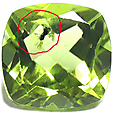 Péridot à Inclusions Péridot à Inclusions