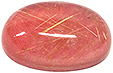 Quartz Rutile sur Rhodonite
