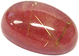 Quartz Rutile sur Rhodonite
