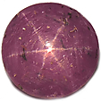 Rubis étoilé Synthétique (type Verneuil) - Dimensions 10x8mm, 4 Carats - Neuf Sans Emballage