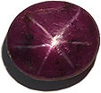Rubis étoilé Synthétique Rond De 4 Carats (type Verneuil) - Pierre Précieuse Neuve