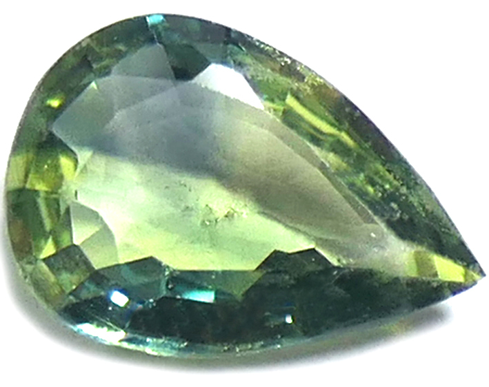 Saphir Bicolore Rare Noir Et Bleu 0,96 Carats – Occasion, Ovale, Pureté Loupe 10x, Qualité Exceptionnelle