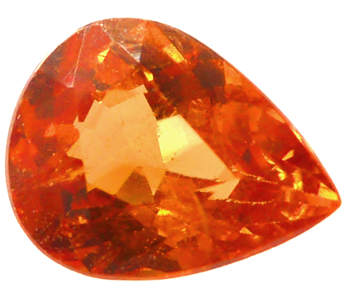 Pierre Précieuse Grenat Spessartite (Mandarin) 3.27 Carats - Coupe Ovale, Couleur Orange/rouge, Qualité AAAA
