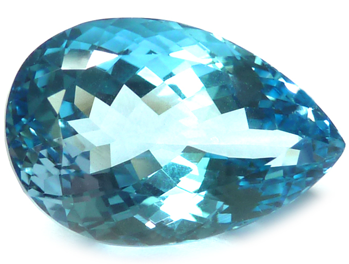 Topaze Bleu Ciel Naturelle De 7,22 Carats – Pierre Ovale Traitée Par Chauffage