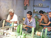 lapidaire manuel &agrave; Jaipur Inde