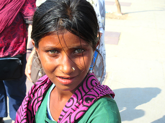 portrait jeune indienne jaipur