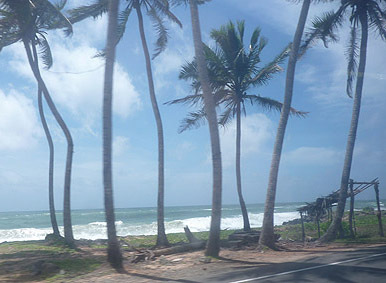 sur la route de Galle Sri Lanka
